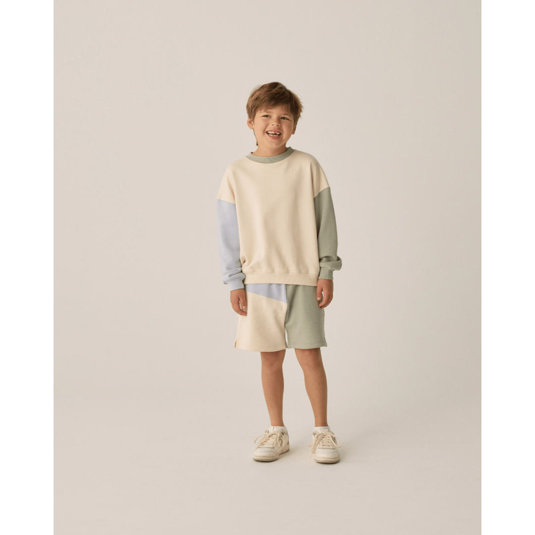 Rylee + Cru Play X Play Relaxed Sweatshirt- Natural Tops & Bottoms Rylee + Cru