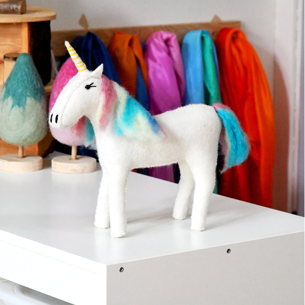 Tara Treasures Felt Unicorn Toy- Large Felt Toy Tara Treasures