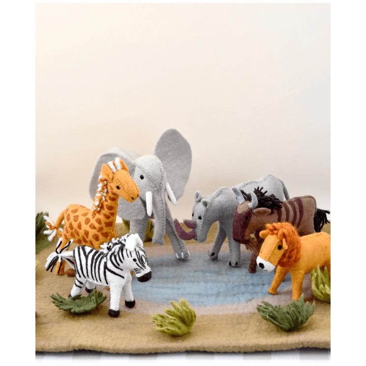 Tara Treasures Felt Safari Zebra Toy Felt Toy Tara Treasures