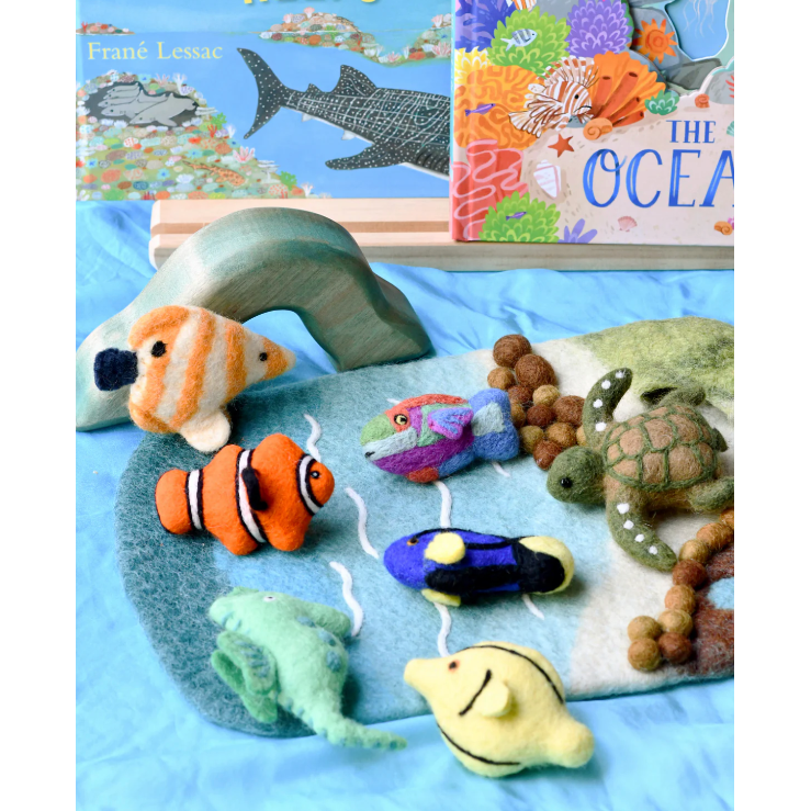 Tara Treasures Felt Coral Reef Fish Toy Set Felt Toy Tara Treasures