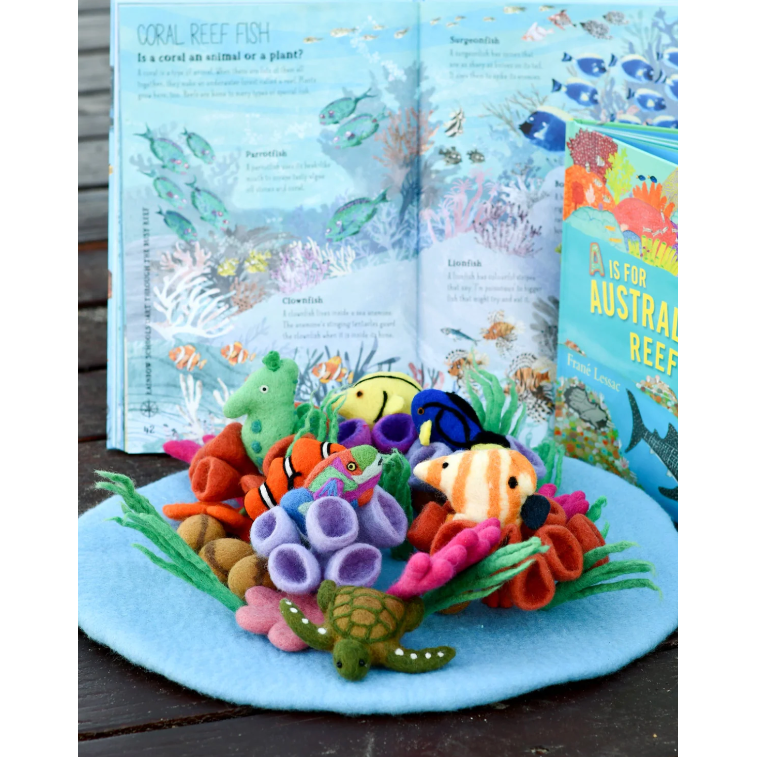 Tara Treasures Felt Coral Reef Play Mat Playscape Felt Toy Tara Treasures