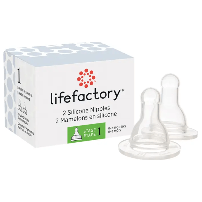 Lifefactory Bottle Nipples - 2 Pack Bottles & Sippies Lifefactory Stage 1 (0-3 months)  