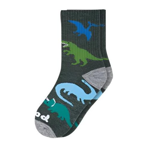 Pacas Kids' Crew Socks - Olive Dinos Socks Pacas Size 8C-13C  