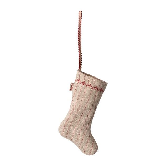 Maileg Stocking ornament, Stripe - Sand Ornaments Maileg   