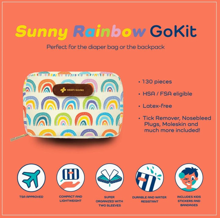 First Aid GoKit Sunny Rainbow Sun & Insect Protection Keep>Going First Aid   