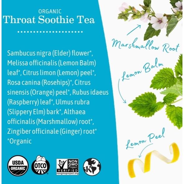 Earth Mama Organics Throat Soothie Tea Supplements & Remedies Earth Mama Organics   