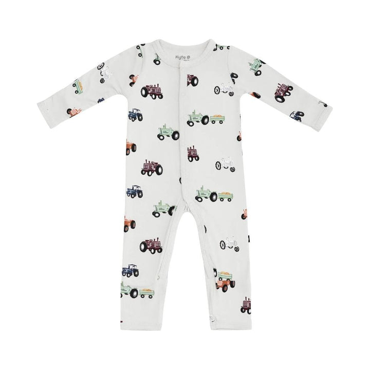 Kyte Baby Zippered Romper 6-12M Romper Kyte Baby 6-12M Tractor 