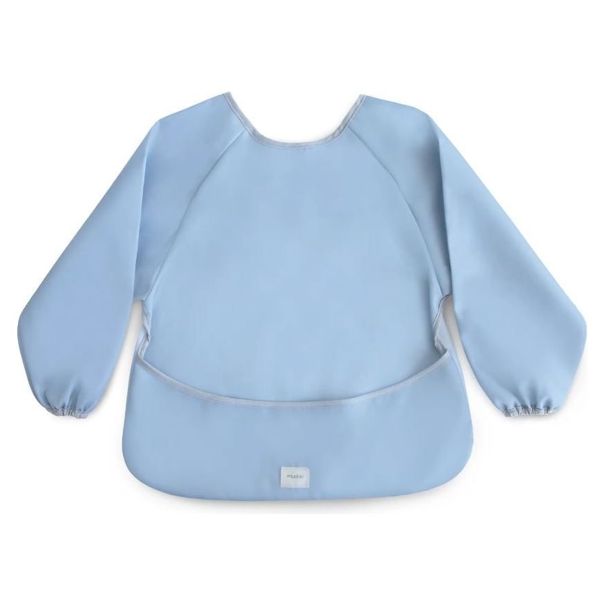 Mushie Long Sleeve Bib Mealtime Mushie Tradewinds  