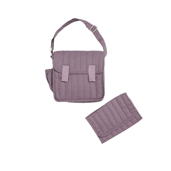 Olli Ella Carrie Convertible Changing Set- Lavender Diaper Bag Olliella   