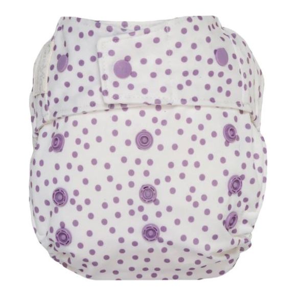 GroVia Cloth Diaper Hybrid Shell - Snap Closure Hybrid GroVia Violet Dot  