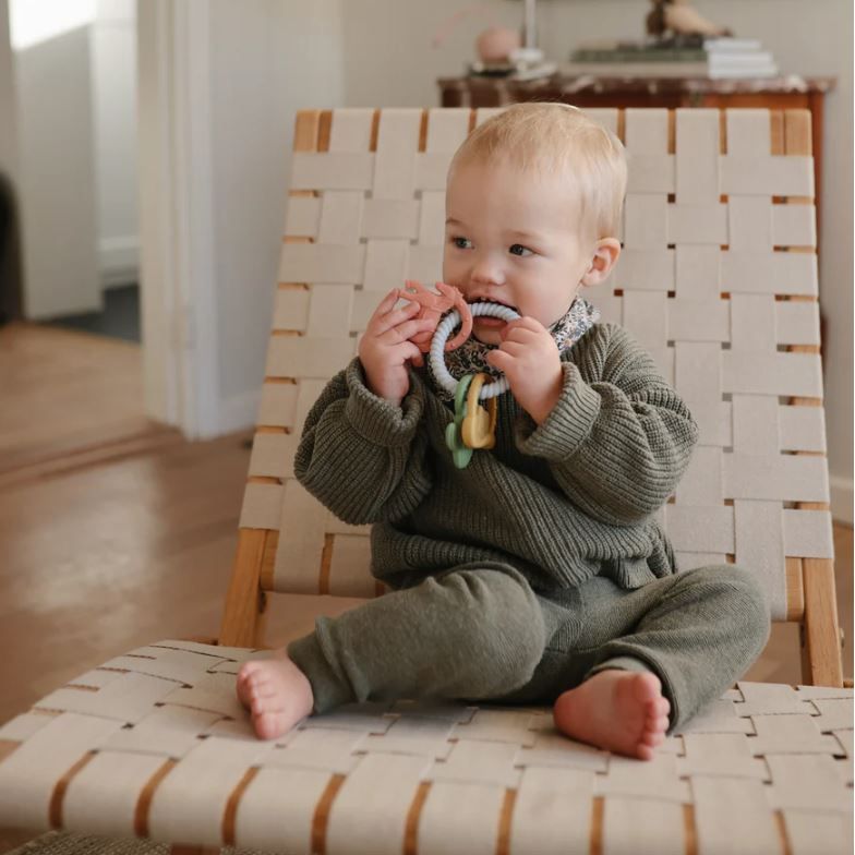 Mushie Teething Ring- Western Pacifiers and Teething Mushie