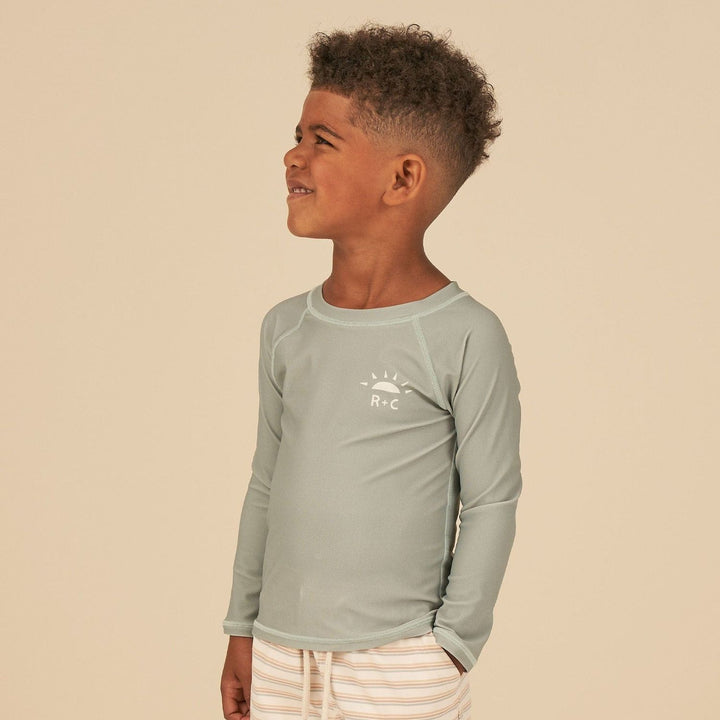 Rylee + Cru Rash Guard - Aqua Swimwear Rylee + Cru   