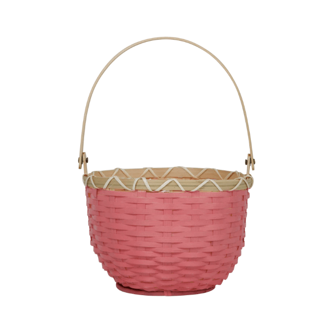 Olli Ella Blossom Basket- Small Baskets Olliella Raspberry  