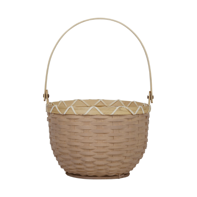 Olli Ella Blossom Basket- Small Baskets Olliella Light Grey  