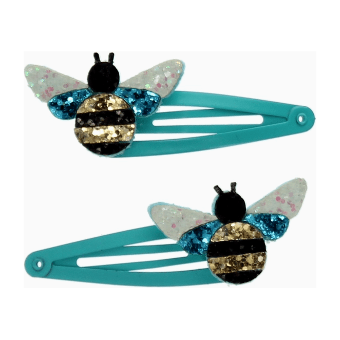 Rex London Children's- Bumblebee Glitter Hair Clips (Set of 2) Accessory Rex London   