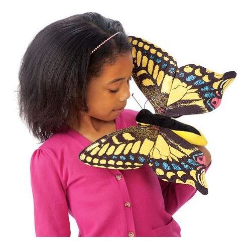 Folkmanis Finger Puppet - Butterfly, Swallowtail Finger Puppet Folkmanis   