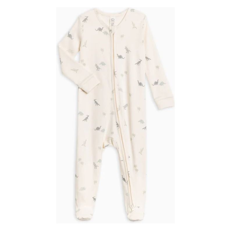 Colored Organics Peyton Footed Sleeper- Dino/Thyme Footie Colored Organics   