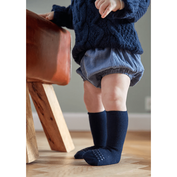 GoBabyGo Non-Slip Socks Bamboo Fiber - Navy Blue Socks GoBabyGo   