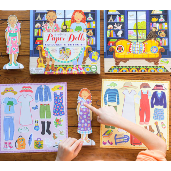 eeBoo Explorer & Botanist Paper Dolls Art Kit eeBoo   