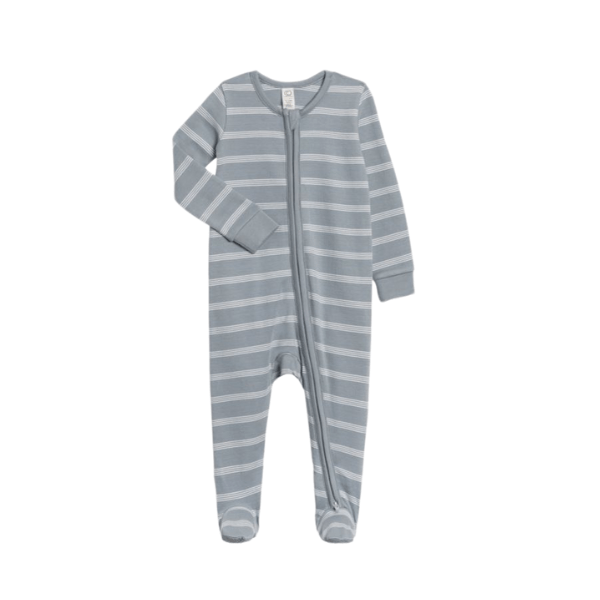 Colored Organics Peyton Footed Sleeper- Drew Stripe Footie Colored Organics   