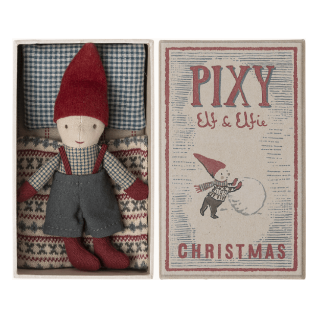 Maileg Pixy Elf in Matchbox Dollhouses and Access. Maileg   