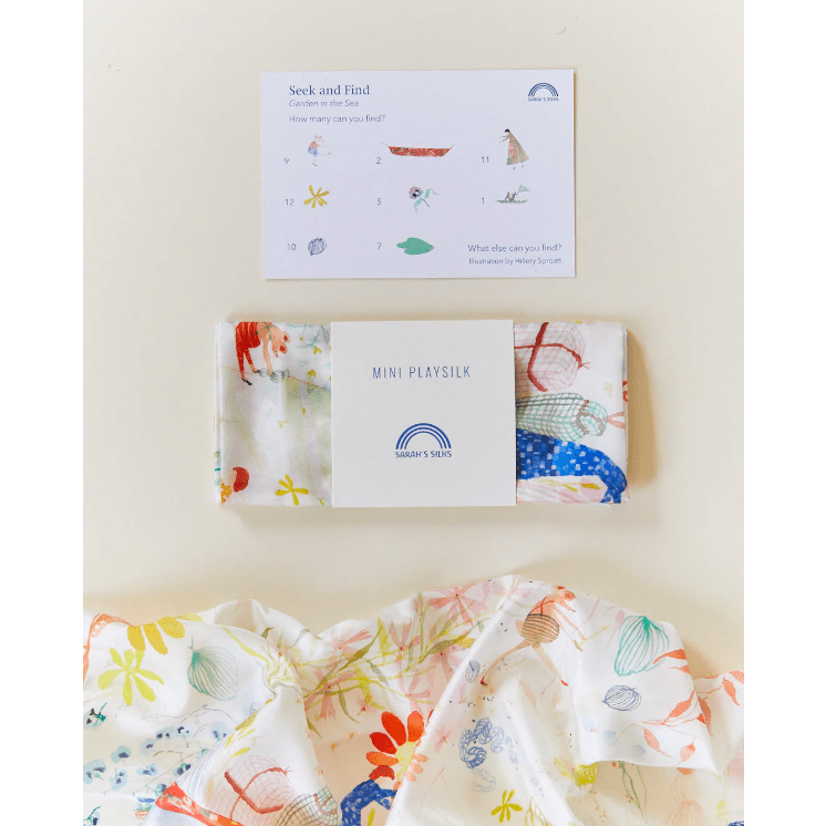 Sarah's Silks Seek & Find Garden In The Sea Playsilk Toddler And Pretend Play Sarah's Silks   