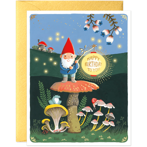 Baby & Birthday Greeting Cards -Joojoo Paper Greeting cards The Natural Baby Company Gnome Birthday Greeting Card  