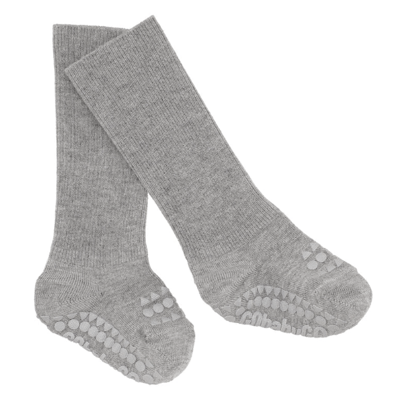 GoBabyGo Non-Slip Socks Bamboo Fiber - Grey Melange Socks GoBabyGo   