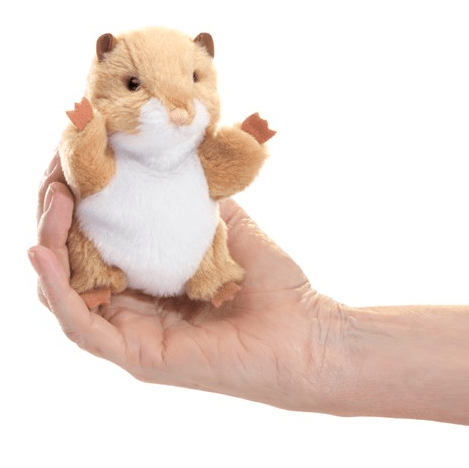 Folkmanis Finger Puppet - Mini Hamster Finger Puppet Folkmanis   