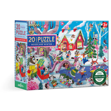 eeBoo Woodland Winter Big Puzzle 20pc Puzzles & Mazes eeBoo   