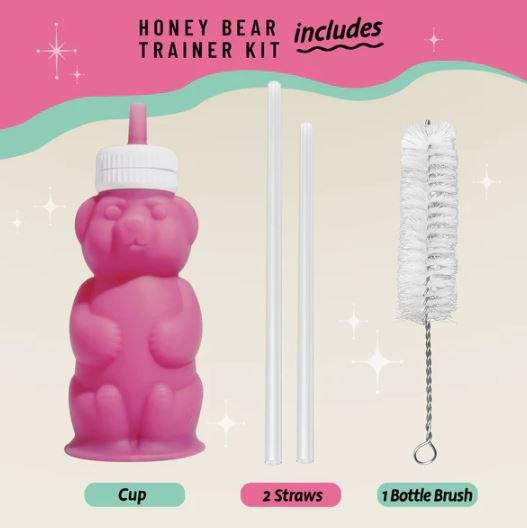 Legendairy Honey Bear Straw Cup Bottles & Sippies Legendairy Milk   