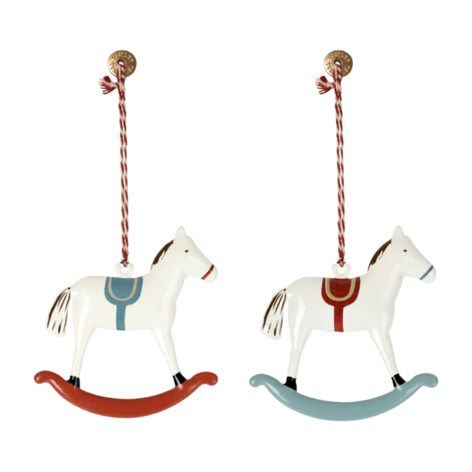 Maileg Metal ornament, Rocking Horse 2 assorted Ornaments Maileg   