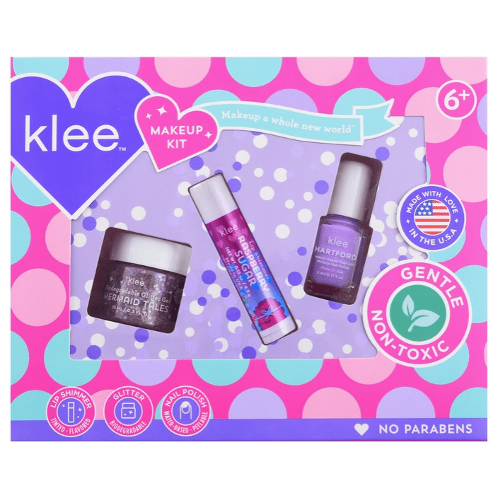 Klee Naturals -Purple Candy Sprinkles - Sugar Pop 3-PC Makeup Kit Natural Toiletries Klee Naturals   