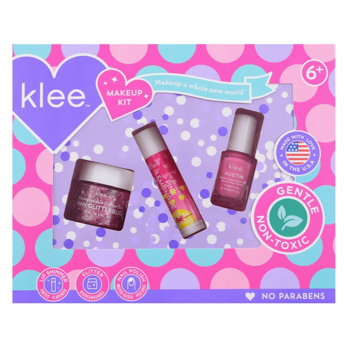 Klee Naturals -Purple Candy Sprinkles - Sugar Pop 3-PC Makeup Kit Natural Toiletries Klee Naturals   