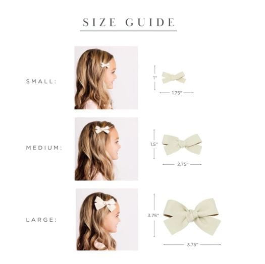 Lou Lou & Company Leather Bow Clip- Single Large Hair clip Lou Lou & Company   