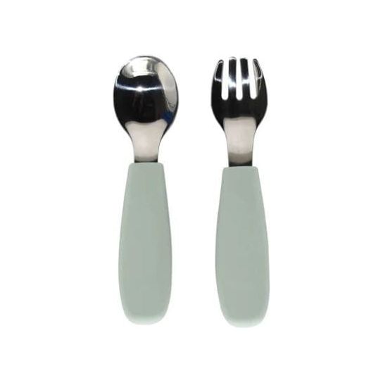 Noüka Toddler Cutlery Set Bottles & Sippies Noüka Leaf  