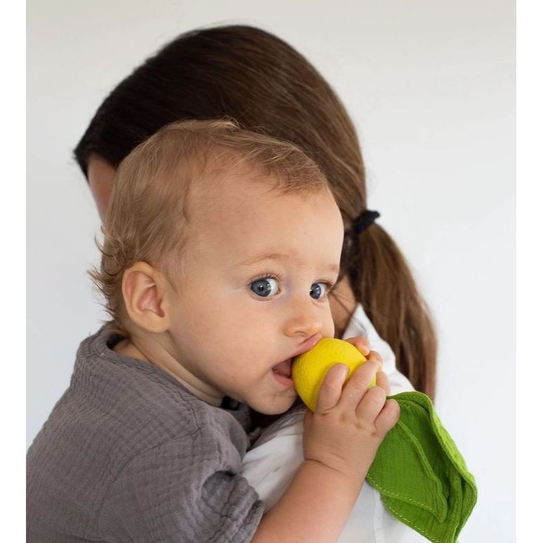 Oli & Carol Lemon Mini  Doudou Teether Pacifiers and Teething Oli & Carol   