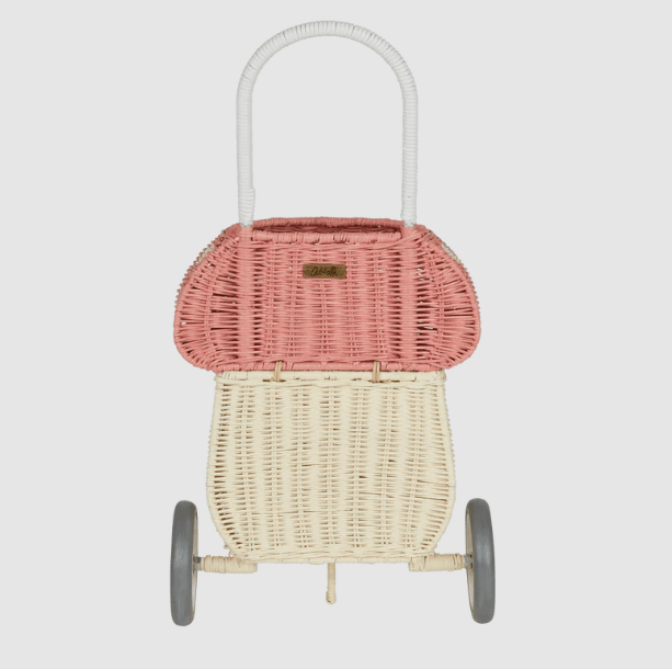 Olli Ella Rattan Mushroom Luggy - Musk Baskets Olliella   