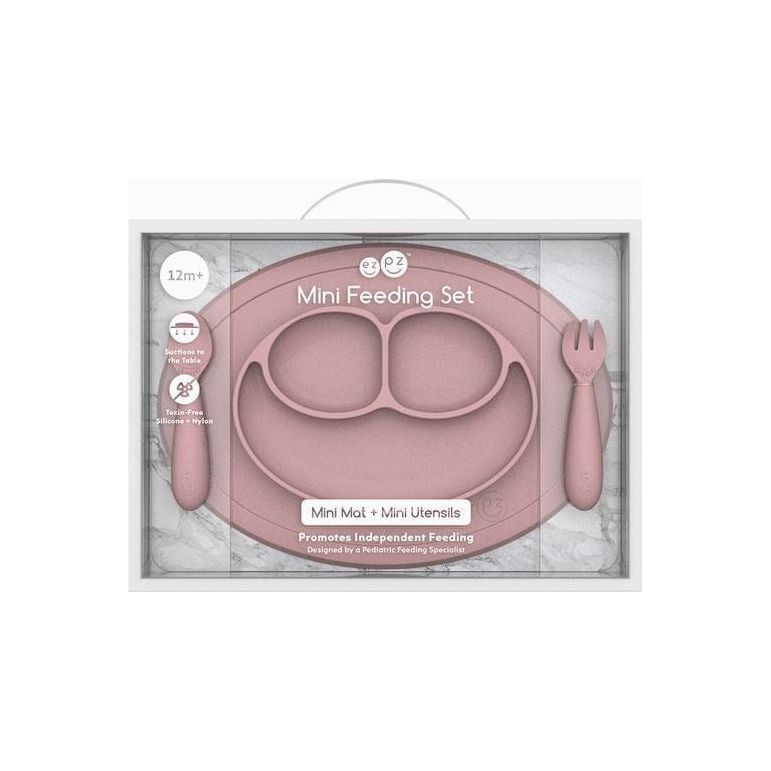 EZPZ Mini Feeding Set Plates & Bowls EzPz Blush  