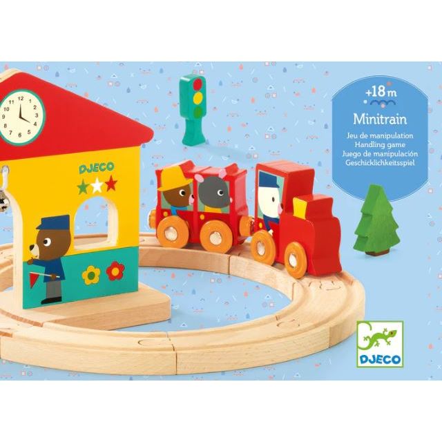 Djeco Minitrain Wooden Train Set Wooden Toys Djeco   