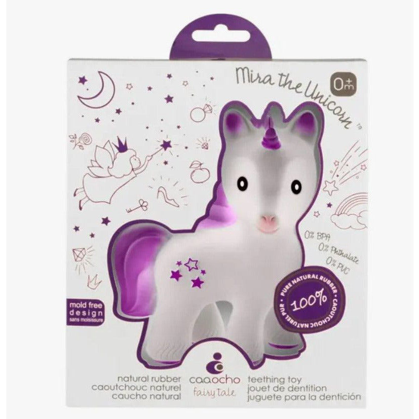 CaaOcho Mira the Unicorn Teether Lavender Natural Toiletries CaaOcho   