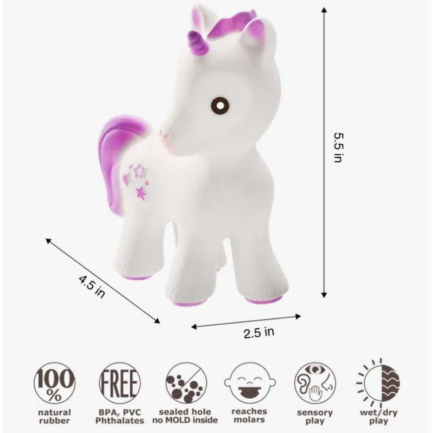 CaaOcho Mira the Unicorn Teether Lavender Natural Toiletries CaaOcho   