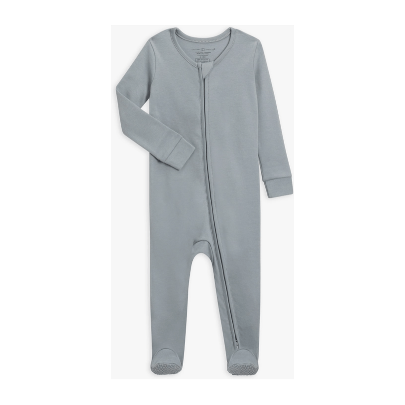 Colored Organics Peyton Zipper Sleeper Mist Footie Colored Organics   