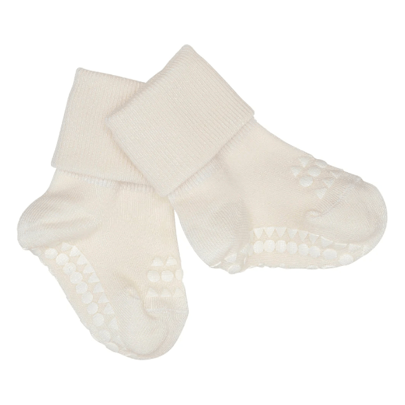 GoBabyGo Non-Slip Socks Bamboo Fiber - Off-White Socks GoBabyGo   