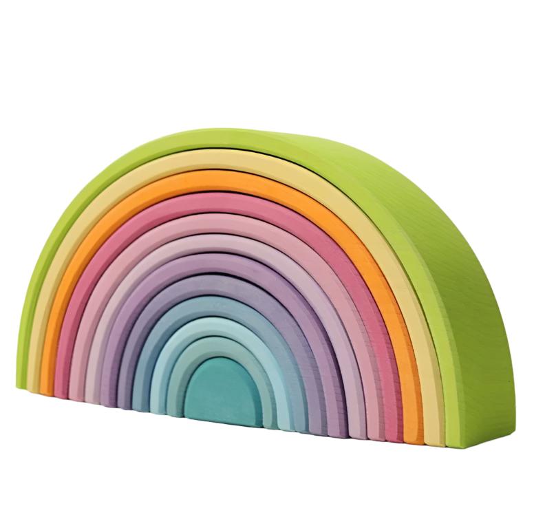 Grimm's Large Rainbow Pastel Rainbow Tunnels Grimm's   