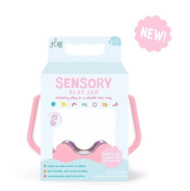 Glo Pals Sensory Jar Bath Time Glo Pals Pink  