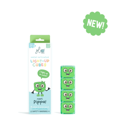 Glo Pals 4 Pack - Green Pippa Bath Time Glo Pals   