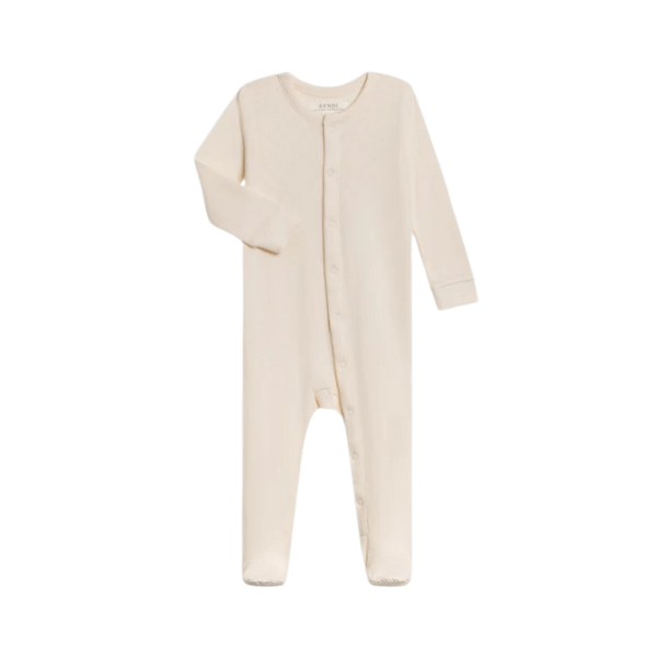 Colored Organics Pointelle Footed Sleeper Footie Colored Organics Newborn Ivory 