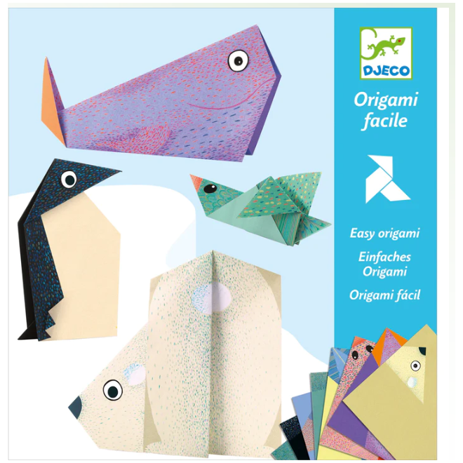 Djeco Polar Animals Origami Paper Craft Kit Puzzles & Mazes Djeco   