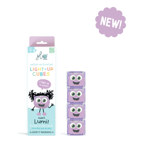 Glo Pals 4 Pack - Purple Lumi -NEW! Bath Time Glo Pals   